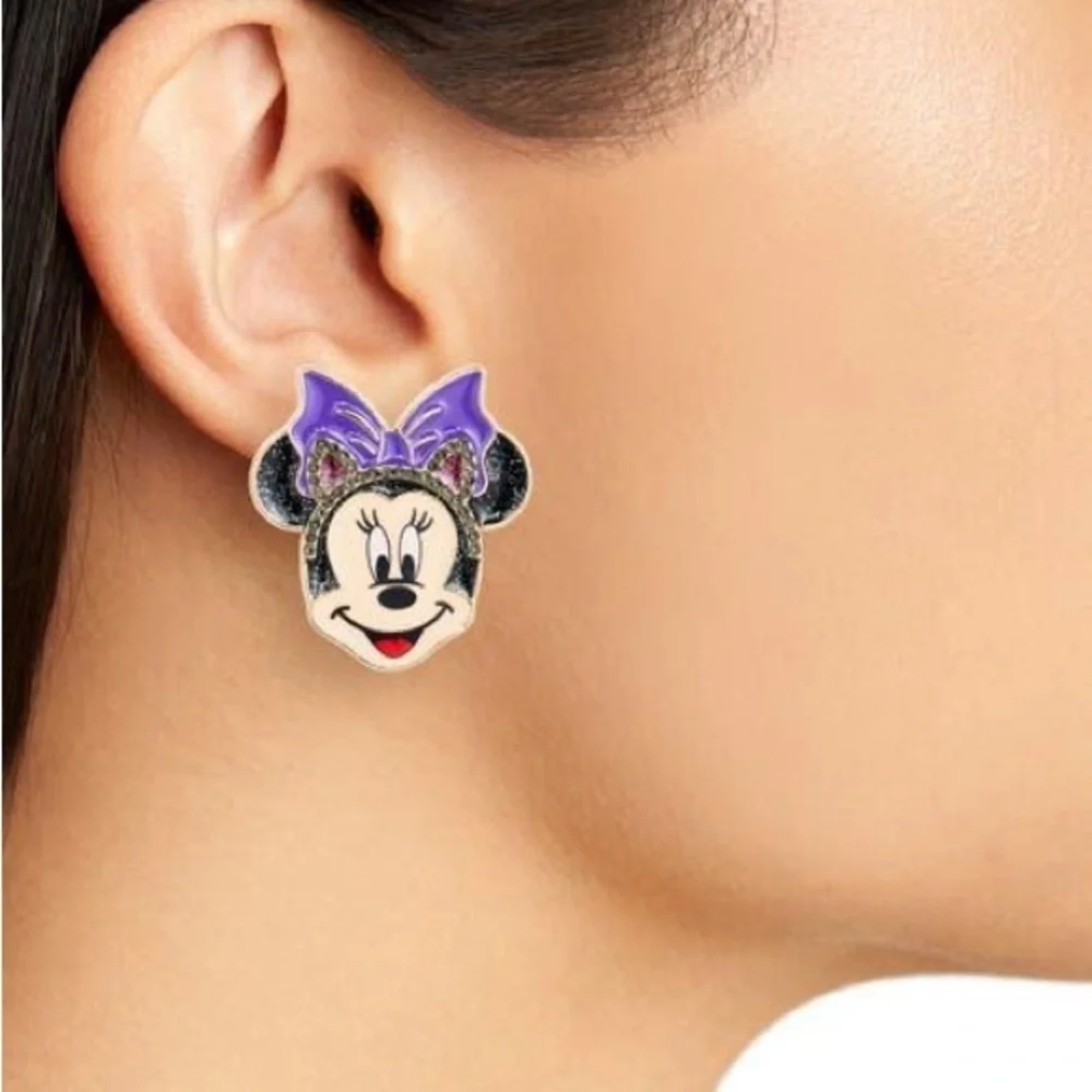 Minnie Mouse Cat Ears Studded Earrings Baublebar x Disney